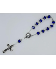 DEZENA CRISTAL 10X8MM C/AN PR C/FECHO