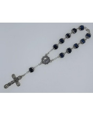 DEZENA CRISTAL 10X8MM C/AN PR C/FECHO