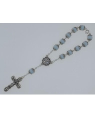 DEZENA CRISTAL 10X8MM C/AN PR C/FECHO