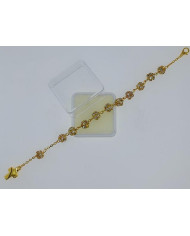 PULSEIRA STRASSBALL 8MM CRIST. TRANSP DOUR.