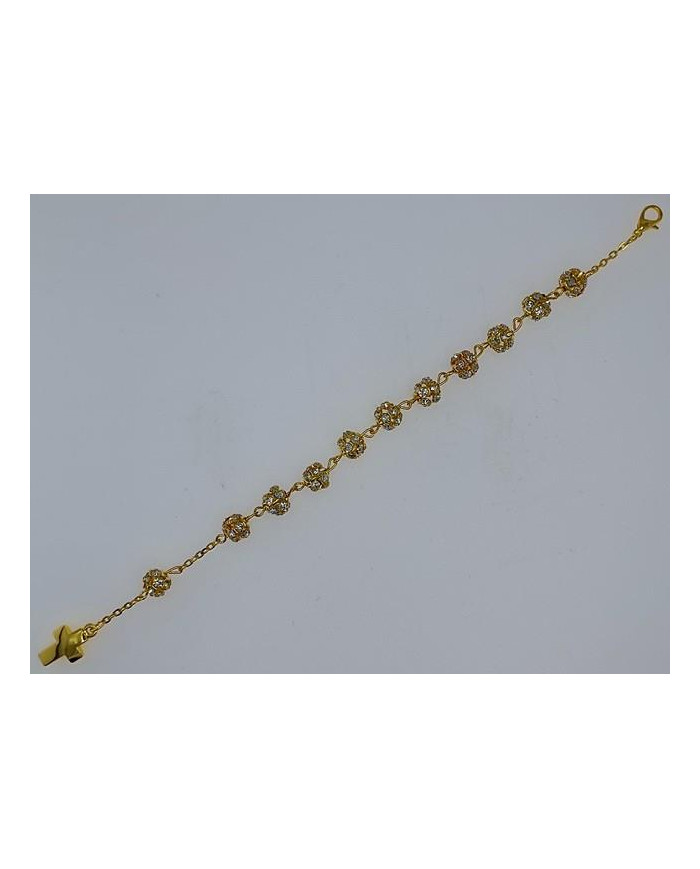 PULSEIRA STRASSBALL 8MM CRIST. TRANSP DOUR.