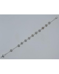 PULSEIRA STRASSBALL 8MM CRIST. TRANSP PRATA