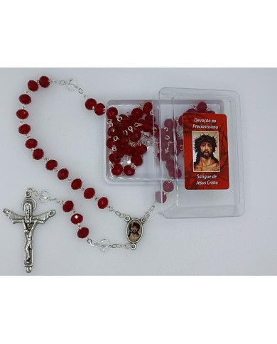 TERCO CRISTAL 8/6MM PRECIOSISSIMO SANGUE JESUS