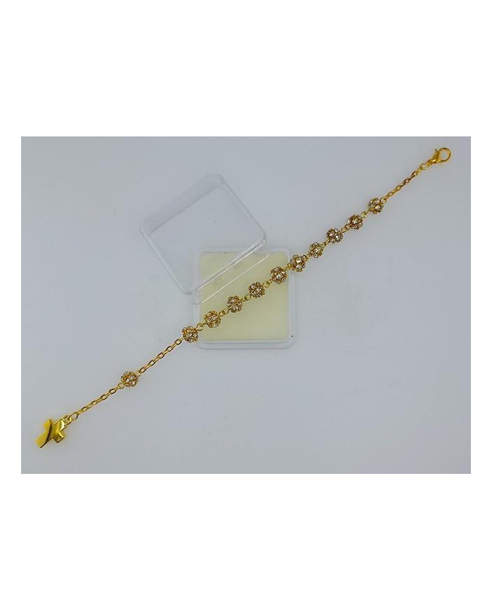 PULSEIRA STRASSBALL 6MM CRIST. TRANSP DOUR.