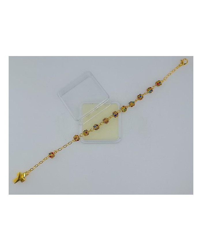 PULSEIRA STRASSBALL 6MM CRIST. MULTI DOUR.