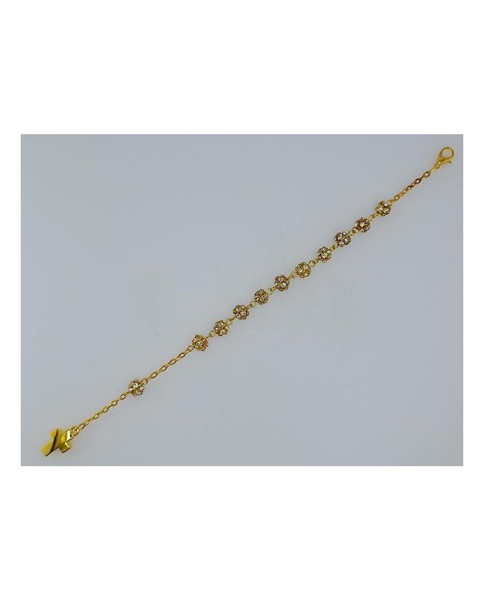 PULSEIRA STRASSBALL 6MM CRIST. TRANSP DOUR.