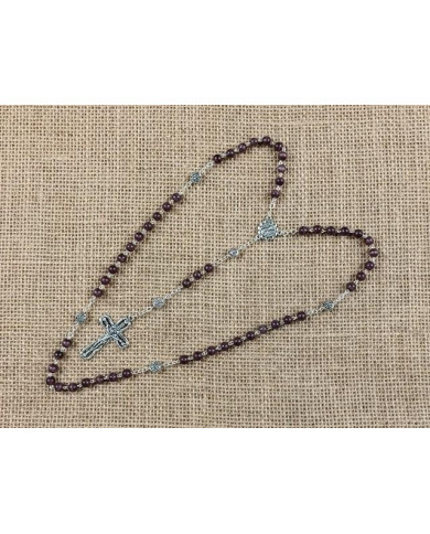 CAT S EYE GLASS ROSARY + R