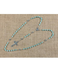 CAT S EYE GLASS ROSARY + R