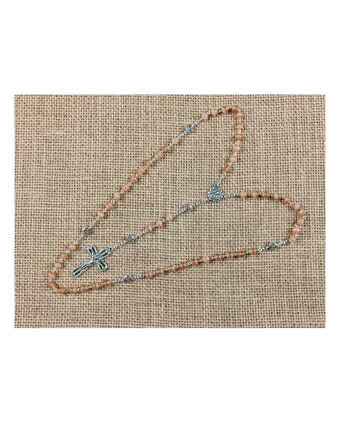 CAT S EYE GLASS ROSARY + R