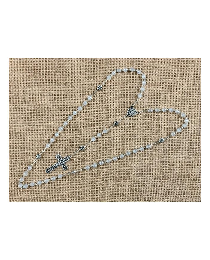 CAT S EYE GLASS ROSARY + R