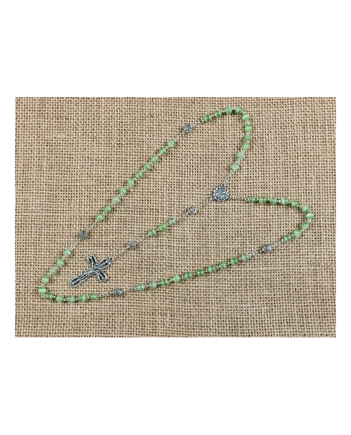 CAT S EYE GLASS ROSARY + R