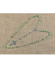 CAT S EYE GLASS ROSARY + R