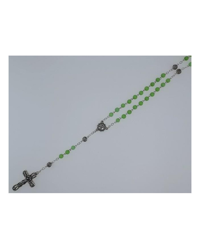 CAT S EYE GLASS ROSARY + R