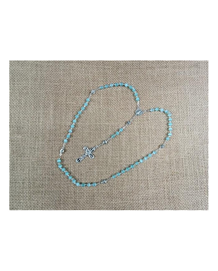 CAT S EYE GLASS ROSARY + R
