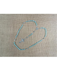 CAT S EYE GLASS ROSARY + R