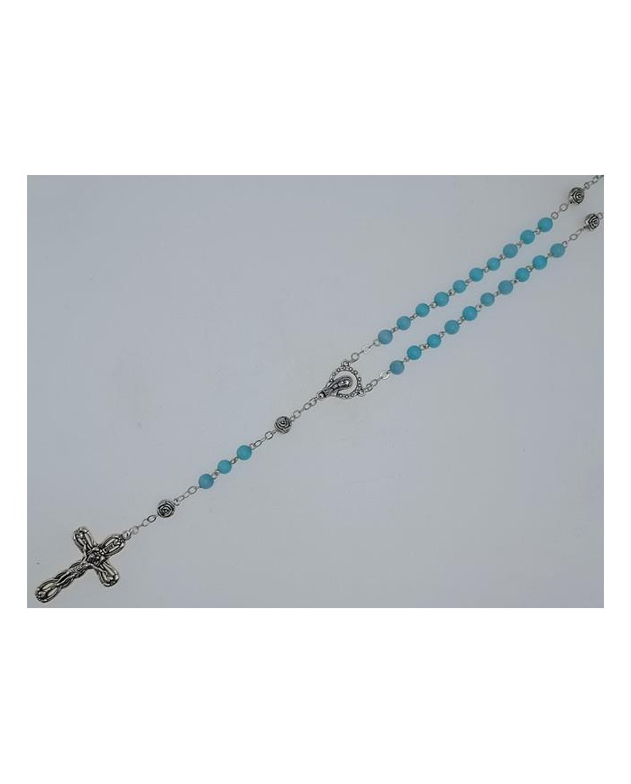 CAT S EYE GLASS ROSARY + R