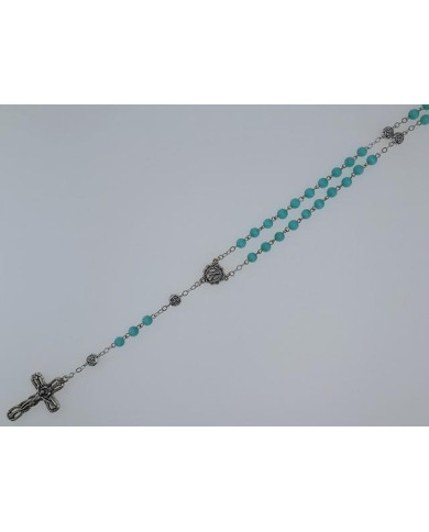 CAT S EYE GLASS ROSARY + R