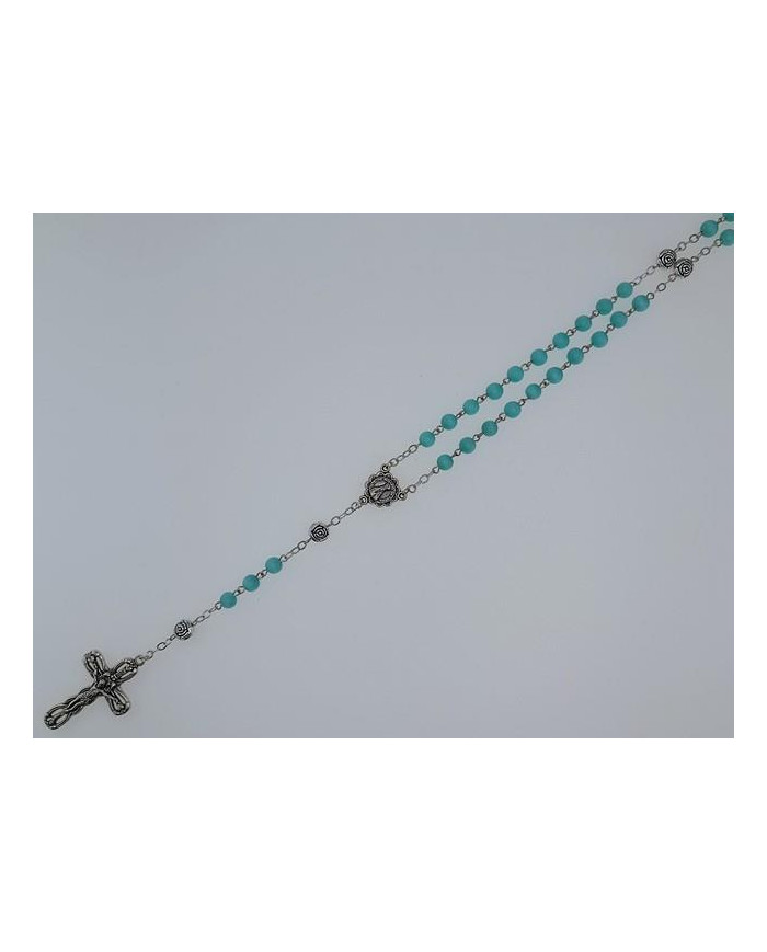 CAT S EYE GLASS ROSARY + R