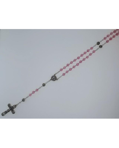CAT S EYE GLASS ROSARY + R