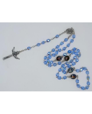 TERCO CRISTAL 6MM C/ MEDALHAS PN