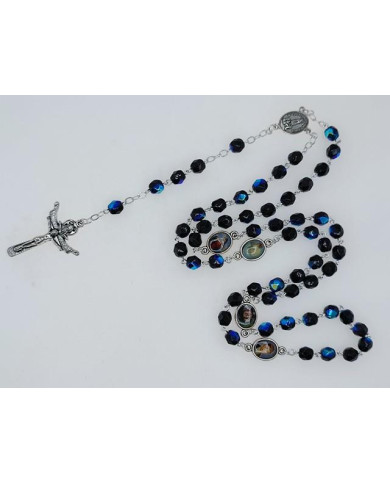 TERCO CRISTAL 6MM C/ MEDALHAS PN