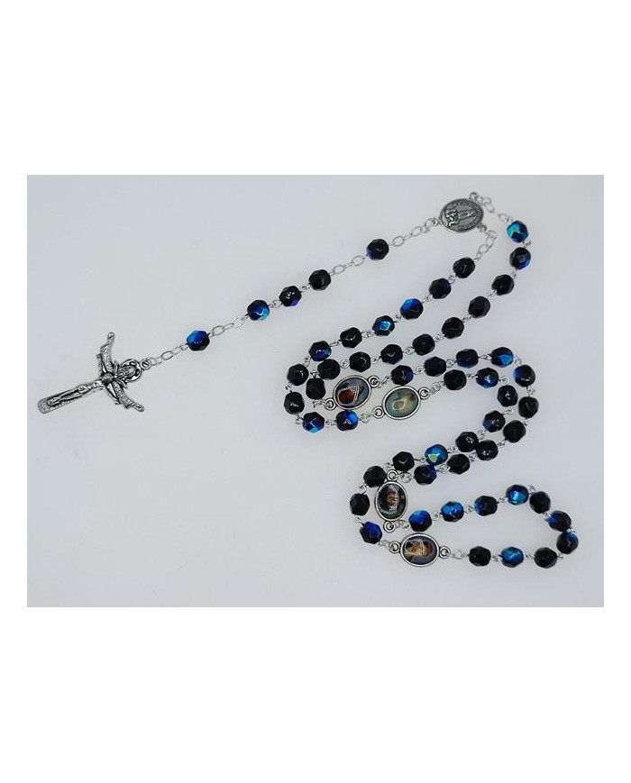 TERCO CRISTAL 6MM C/ MEDALHAS PN