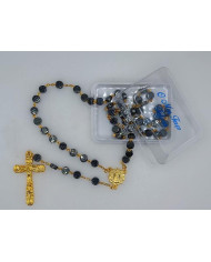TERCO HEMATITE ROSA 6MM DOURADO