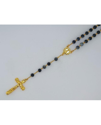 TERCO HEMATITE ROSA 6MM DOURADO