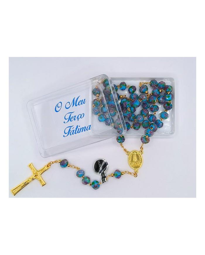 TERCO VIDRO MURANO 8X6MM C/ CX