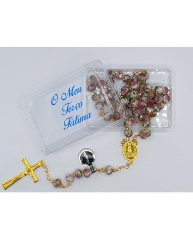 TERCO VIDRO MURANO 8X6MM C/ CX