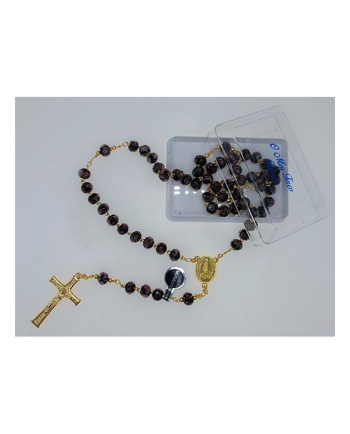 TERCO VIDRO MURANO 8X6MM C/ CX