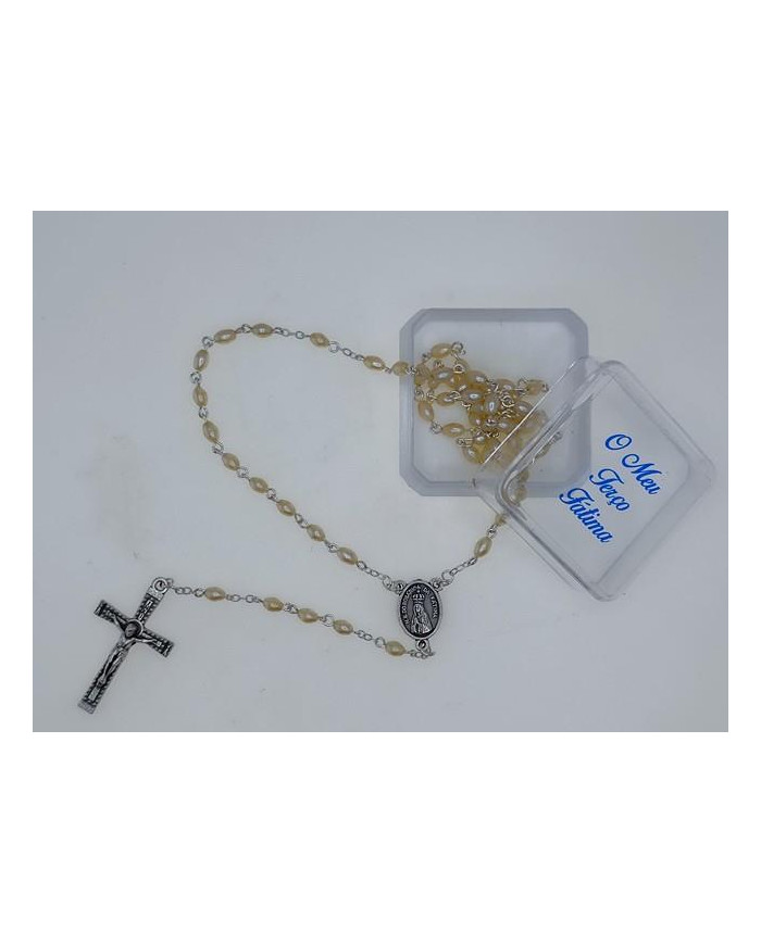 TERCO PEROLA OVAL 3X5MM P MARFIM