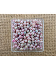 CONTAS PLASTICO RAIADO 8MM