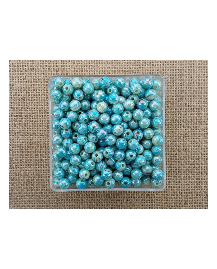 CONTAS PLASTICO RAIADO 8MM