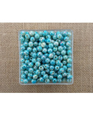 CONTAS PLASTICO RAIADO 8MM