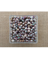 CONTAS PLASTICO RAIADO 8MM