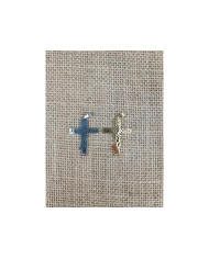 CRUZ CRISTAL 1º QUADRADA PEQUENA