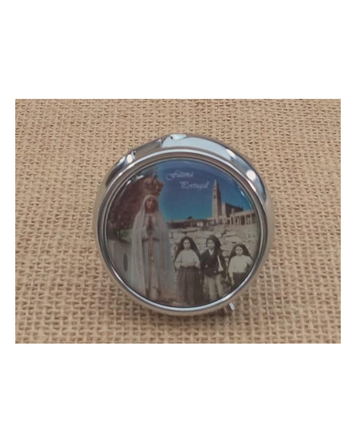 CAIXA COMPRIMIDOS REDONDA 50MM BASILICA ANTIGA