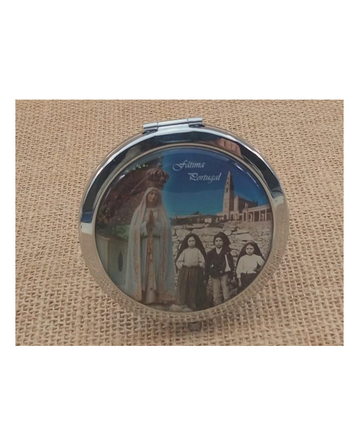 CAIXA REDONDA C/ ESPELHO 70MM BASILICA ANTIGA