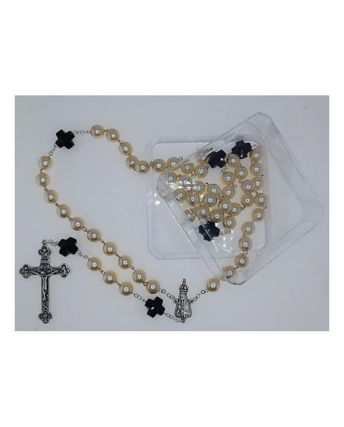 TERCO PEROLA 10MM + CRUZ PRETA C/CX