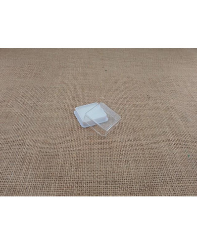 CAIXA PLASTICO QUAD. 45MM ESPONJA C/ ETIQ