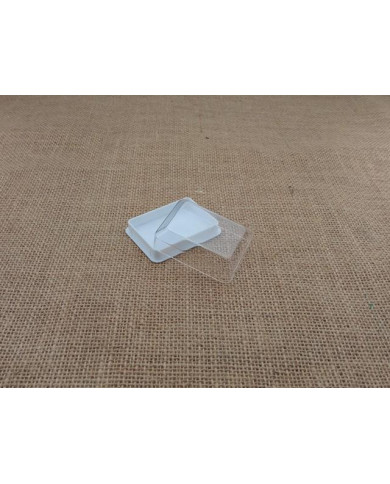 CAIXA PLASTICO RETAN.. 62X45MM C/ ETIQ