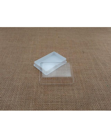 CAIXA PLASTICO RETAN.. 80X55MM C/ ETIQ