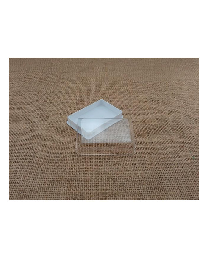 CAIXA PLASTICO RETAN.. 80X55MM C/ ETIQ