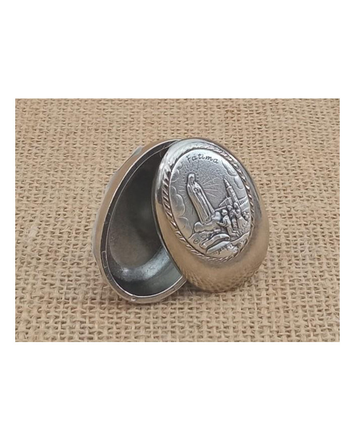 CAIXA METAL ZAMAC OVAL C/IMAGEM