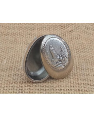 CAIXA METAL ZAMAC OVAL C/IMAGEM