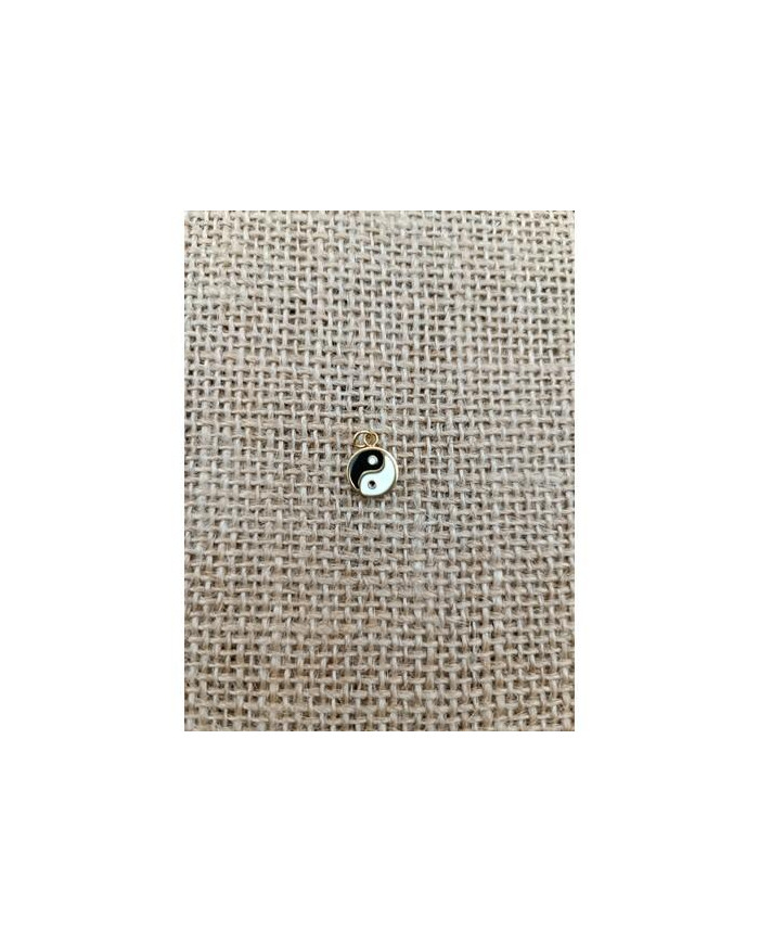 MEDALHA INOX 10MM RED YIN YANG