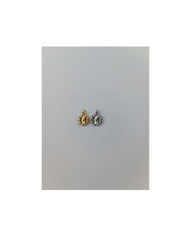 MEDALHA INOX 10MM REDONDA TRABALHADA BUSTO