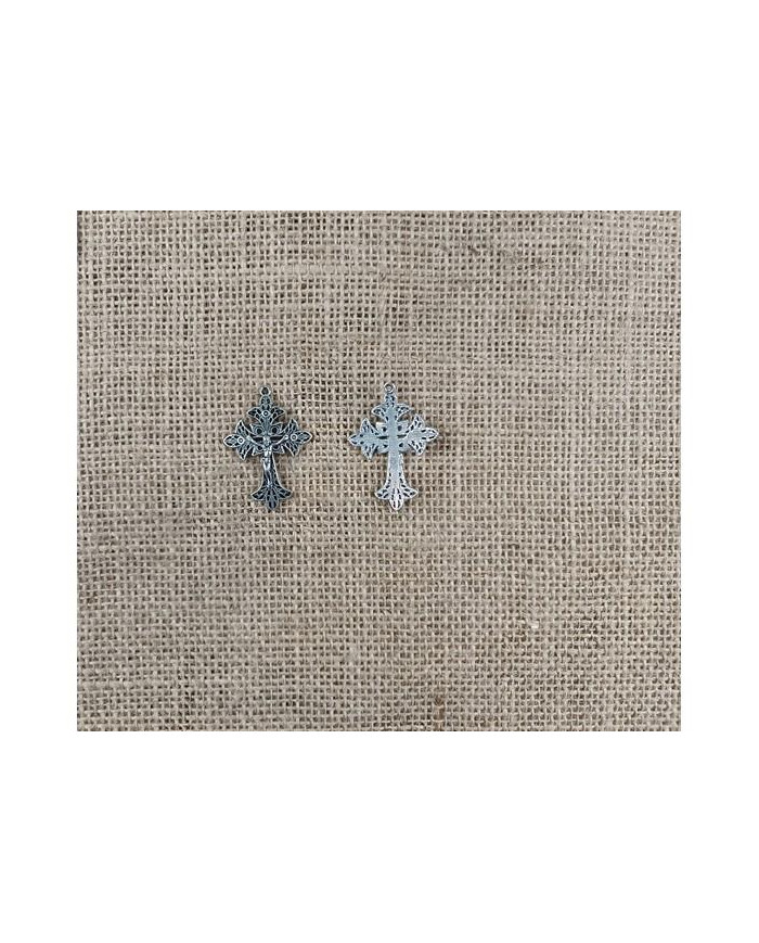 CRUZ FILIGRANA ABAULADA 28X40MM OX