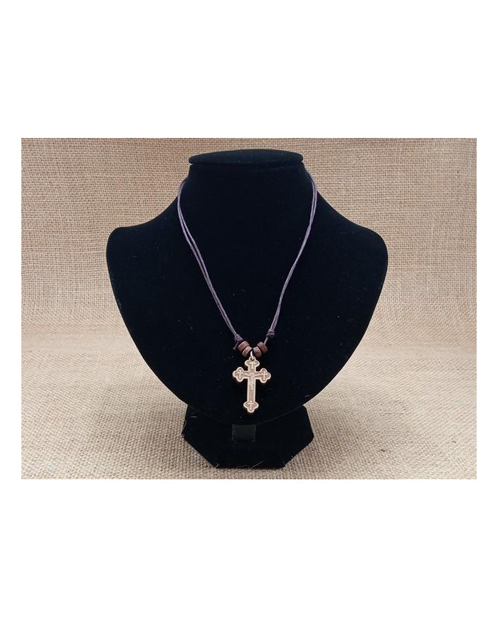 FIO ALGODAO C/ CR CRISTO GRAVADO MAD